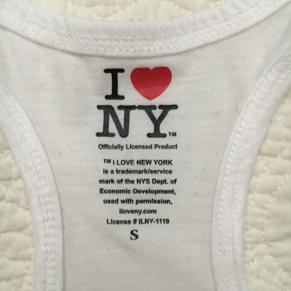 I Love NY Racerback Tank Top Shirt Women’s Small - Picture 2 of 3